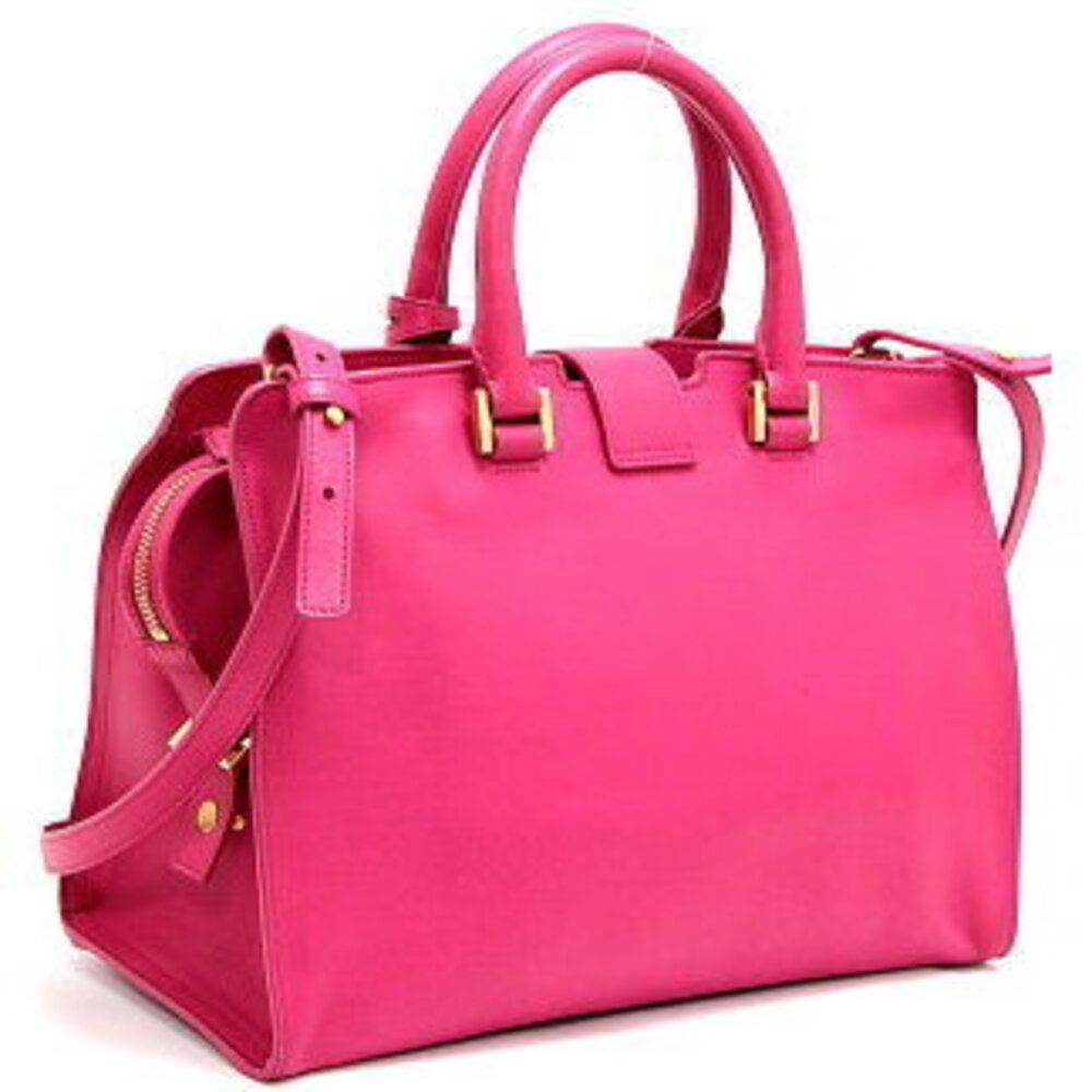 Saint Laurent Paris Cabas Handbag Pink Leather GG - Picture 2 of 6